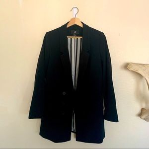 H&M Long Black Blazer